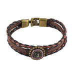 Load image into Gallery viewer, Multi Layer Braided Leather Bracelet S5P604