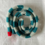 Load image into Gallery viewer, Mohair Blend Long Loop Scarf Striped Pattern  M5A082