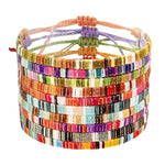 Load image into Gallery viewer, Woven Velvet-Finish Flat Wide Bracelet S5P619