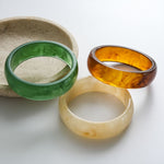 Load image into Gallery viewer, Oversized Resin Ombré Geometric Bangle Set 3-Piece N6H084