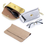 Load image into Gallery viewer, Top Grain Leather Cracked Texture Sunglasses Case Portable N6G095