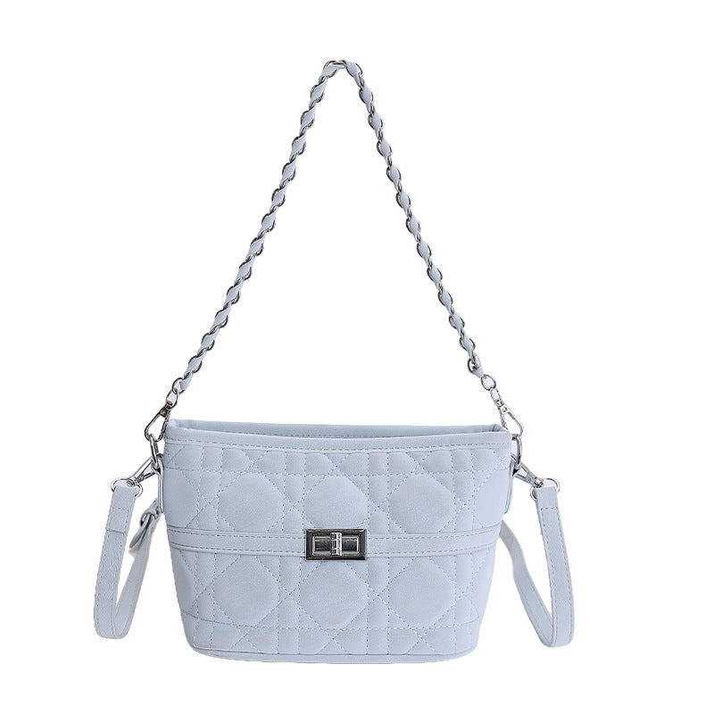 Quilted Pattern Shoulder Bag Women N6C022
