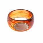 Load image into Gallery viewer, Vintage Acrylic Oval Ombré Bangle Minimalist Women N6H087