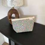 Load image into Gallery viewer, Women's Floral Embroidered Cotton Linen Cosmetic Bag N6J272