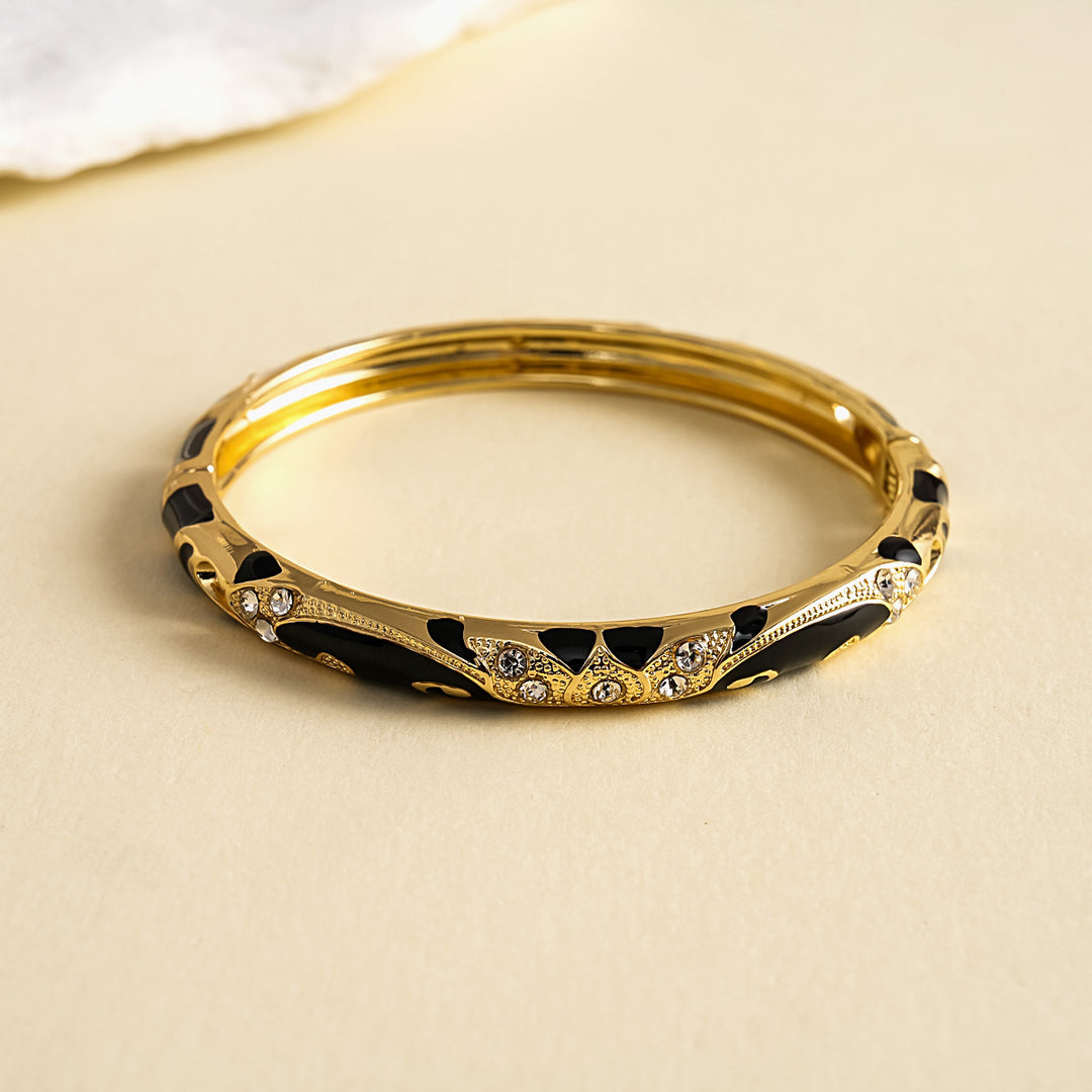 Womens Floral Rhinestone Alloy Bracelet N6K128