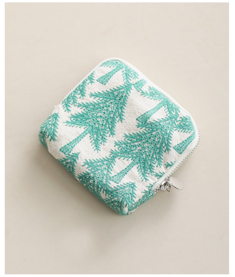 Heavy Embroidery Handmade Square Pouch Women N6C184