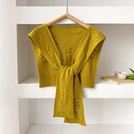 Load image into Gallery viewer, Thick Knit Square Shawl Hollow Twist Women N6H241