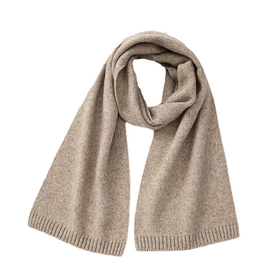 Wool Blend Solid Knit Scarf  M5A252