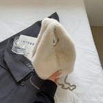 Load image into Gallery viewer, Women's Plush Drawstring Bucket Crossbody Bag N6J187