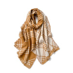 Load image into Gallery viewer, Vintage Diamond Jacquard Scarf Shawl Fringe Women N6H242