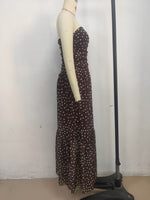 Load image into Gallery viewer, Polka Dot Mesh One-Shoulder Maxi Dress N6F028