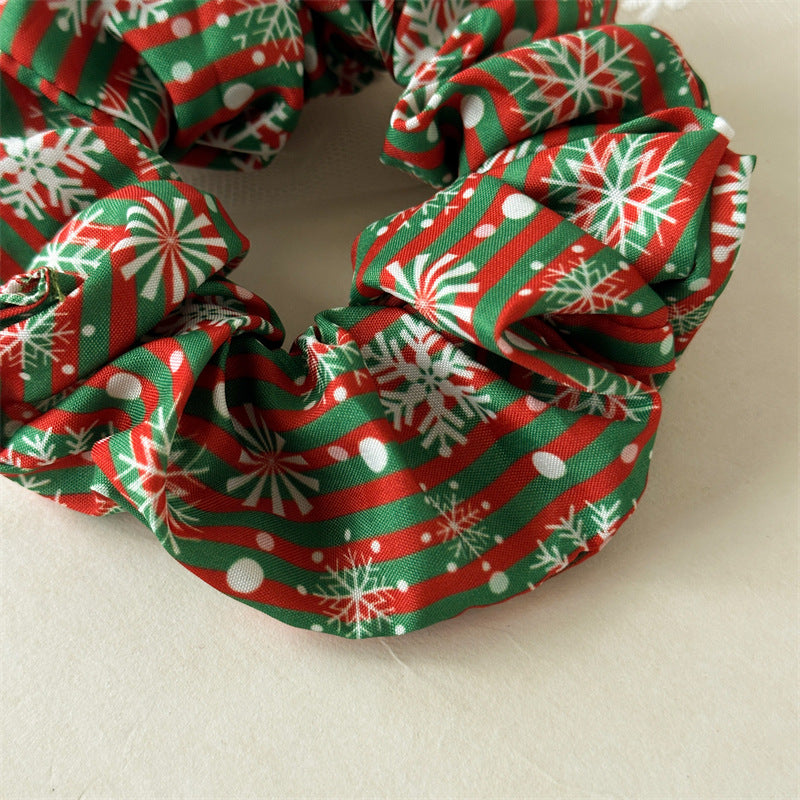 Womens Christmas Print Scrunchie N6K008
