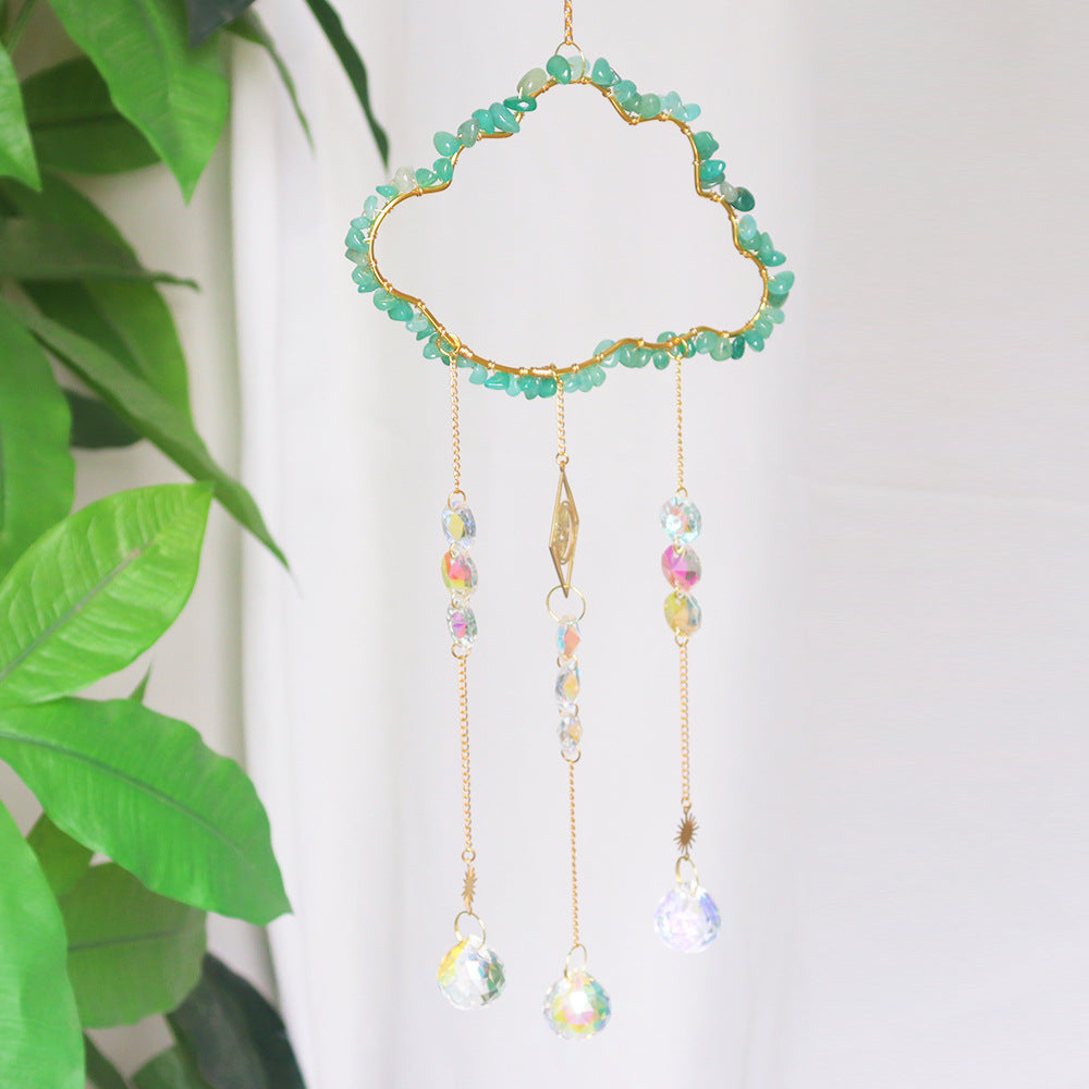 Crystal Sun Catcher Cloud Prism Wind Chime  N6F293