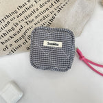 Load image into Gallery viewer, Padded Plaid Corduroy Pouch Women Multi purpose S5P870