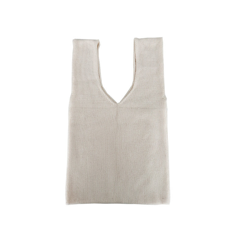 Wool Blend Knit Tote Bag  M5A200