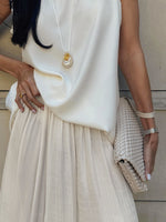Load image into Gallery viewer, Bubble Cuff Pants Women Elegant Wide Leg Trousers N6F044