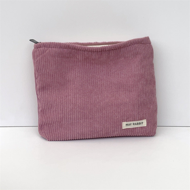Corduroy Cosmetic Organizer Multi Compartment  S5P323