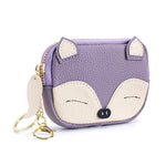 Load image into Gallery viewer, Cartoon Fox Embroidery Leather Coin Purse N6G052