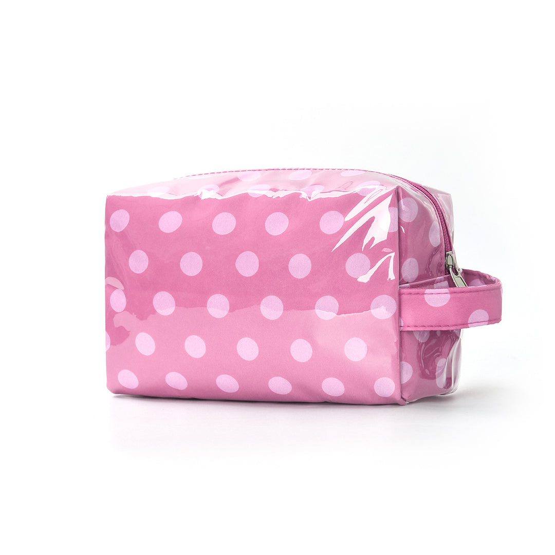 Unisex Waterproof Polka Dot PVC Cosmetic Bag N6J240