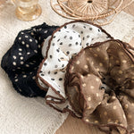 Load image into Gallery viewer, 4-Layer Dotted Lace Organza Scrunchie Gentle Hair Tie N6H200