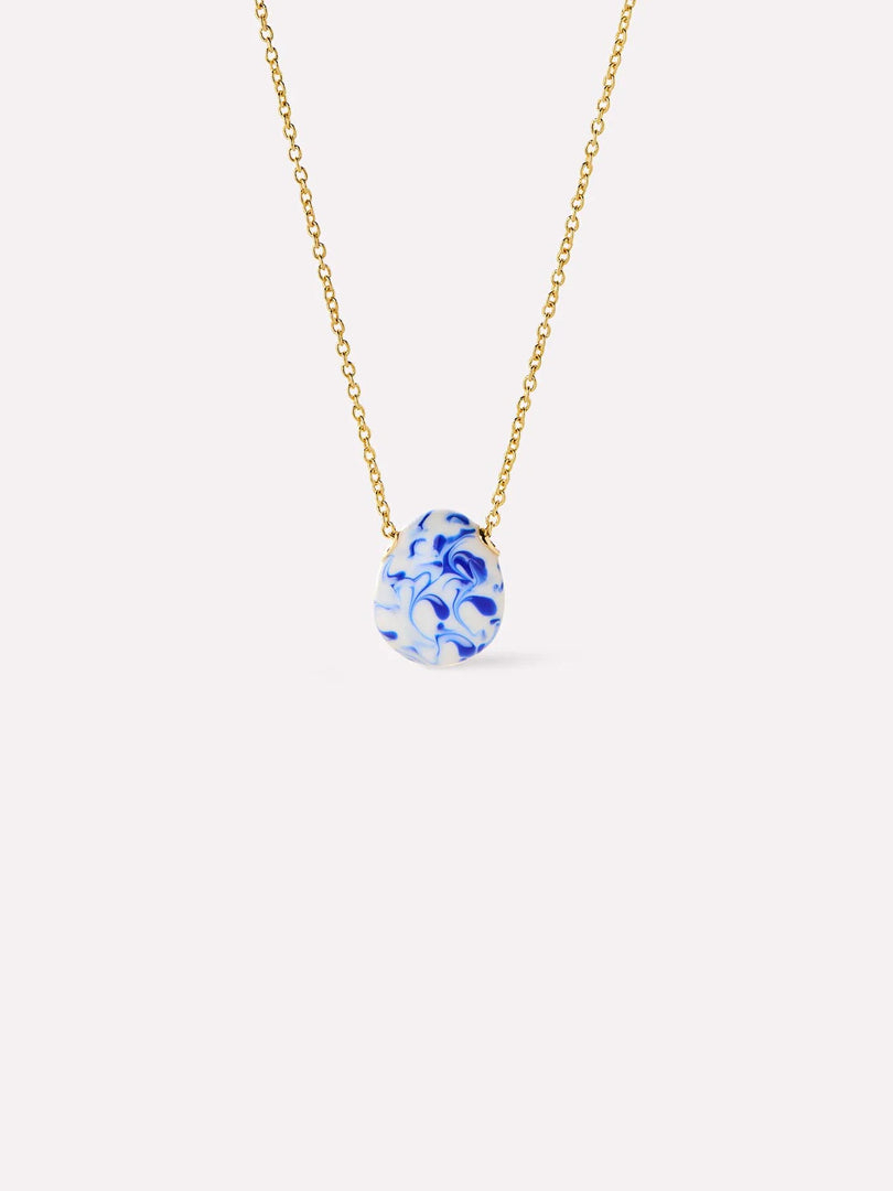 Bluewhite Ceramic Wave Set Steel Chain S5P241