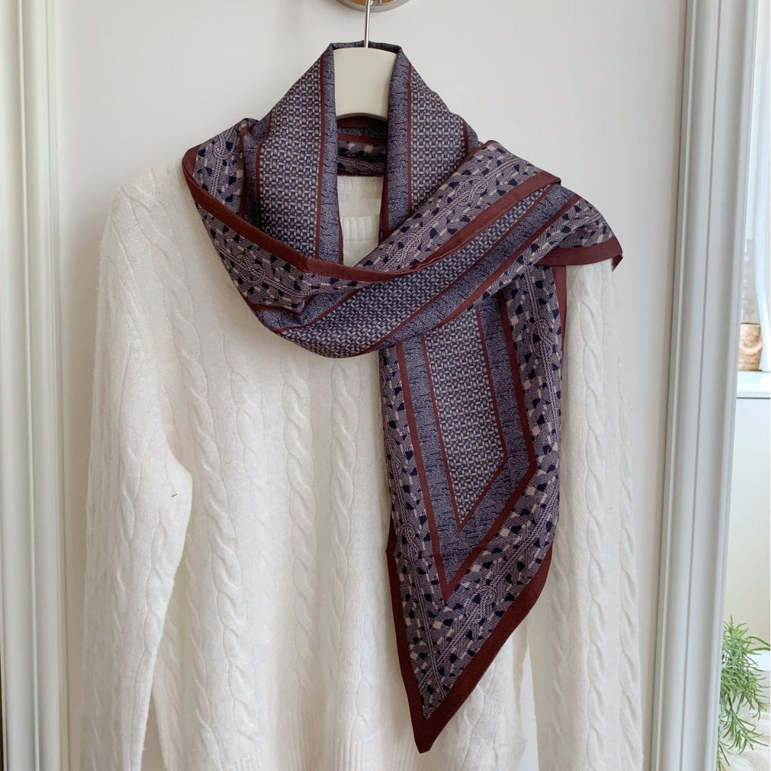Women's Cotton Linen Printed Scarf Shawl N6J144