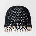 Load image into Gallery viewer, Hand Crochet Shell Pendant Cotton Cap Women N6G213