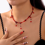 Load image into Gallery viewer, Halloween Gothic Style Beaded Necklace  S5P583