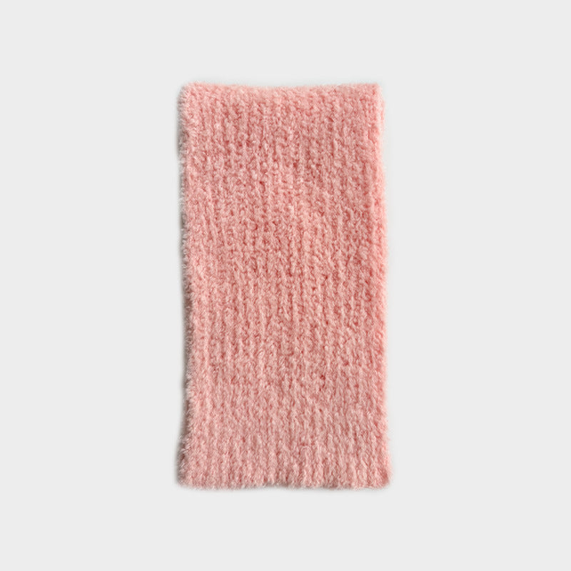 25% Wool Blend Fluffy Knit Scarf Women S5P677