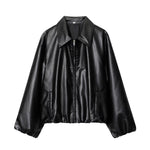 Load image into Gallery viewer, Fashion Faux Leather Jacket Women Multiple Colors N5A409