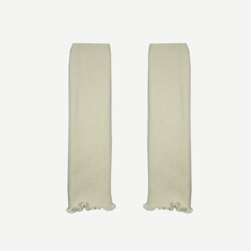 Lace Trim Ballet-Inspired Leg Warmers  M5A125