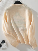 Load image into Gallery viewer, Christmas Tree Knit Sweater Women Round Neck Loose N6H262