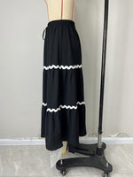 Load image into Gallery viewer, Ruffle Hem Boho Maxi Skirt Women N6C254