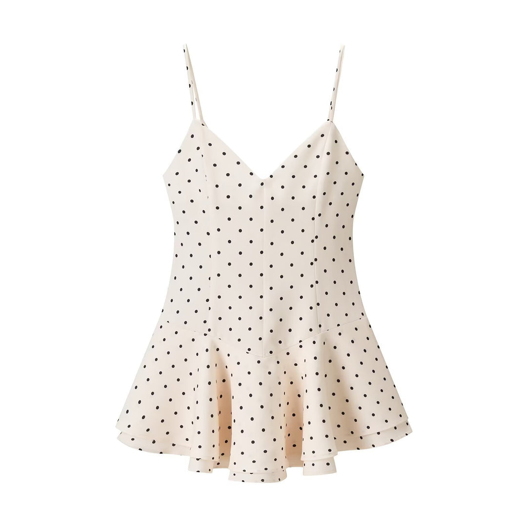 Polka Dot Short Slip Dress Women N6C263