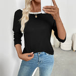 Load image into Gallery viewer, Bow Back Keyhole Tee Set In Ultra Light Black N5Z481
