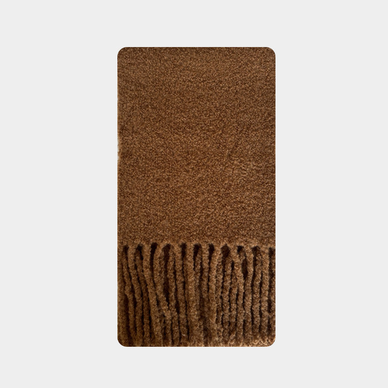 Heavyweight Wool Blend Textured Scarf  M5A136
