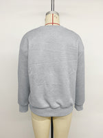 Load image into Gallery viewer, Casual Round Neck Bow Detail Loose Sweatshirt Women N6H295