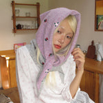 Load image into Gallery viewer, Women's Wool Blend Rose Embroidered Triangle Scarf N6J123