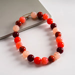 Load image into Gallery viewer, Acrylic Ombré Beaded Choker Statement Necklace N6H067