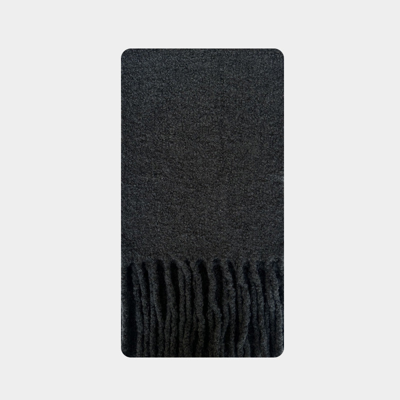 Heavyweight Wool Blend Textured Scarf  M5A136