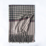 Load image into Gallery viewer, Houndstooth Faux Cashmere Wrap  M5A231