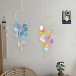 Load image into Gallery viewer, Moon Shell Dream Catcher Wind Chime Balcony Decor N6F315