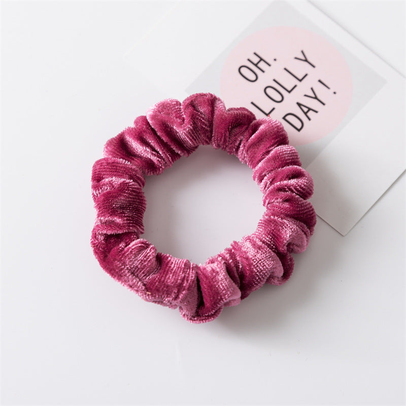 Velvet Continuous Loop Hair Tie Multi Color S5P424