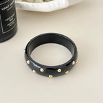 Load image into Gallery viewer, Vintage Studded Resin Bangle Wide Cuff Bracelet N6F098