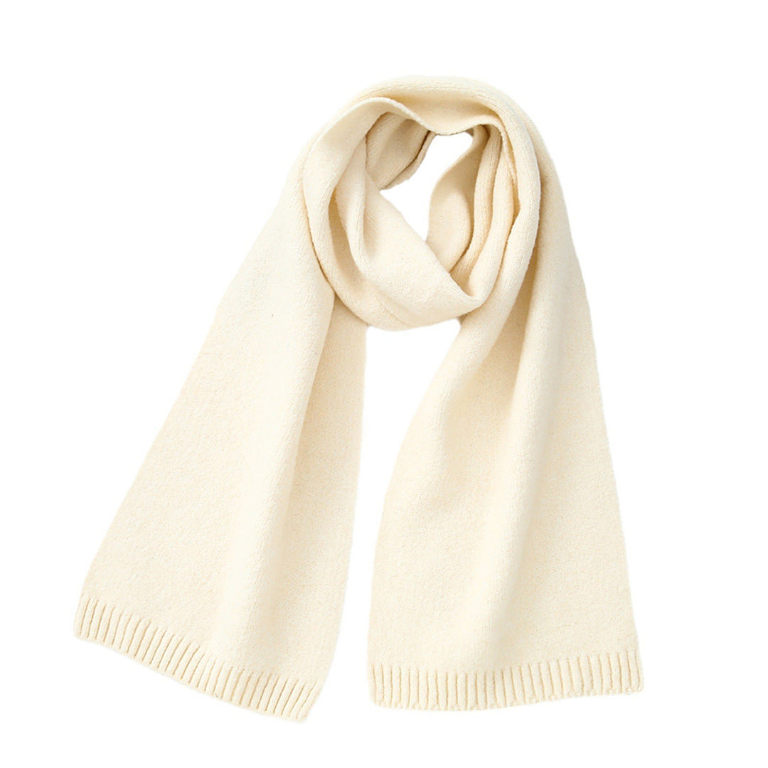 Wool Blend Solid Knit Scarf  M5A252