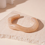 Load image into Gallery viewer, Freeform Marbled Bangle Acrylic Multi-Tone Circular  S5P071