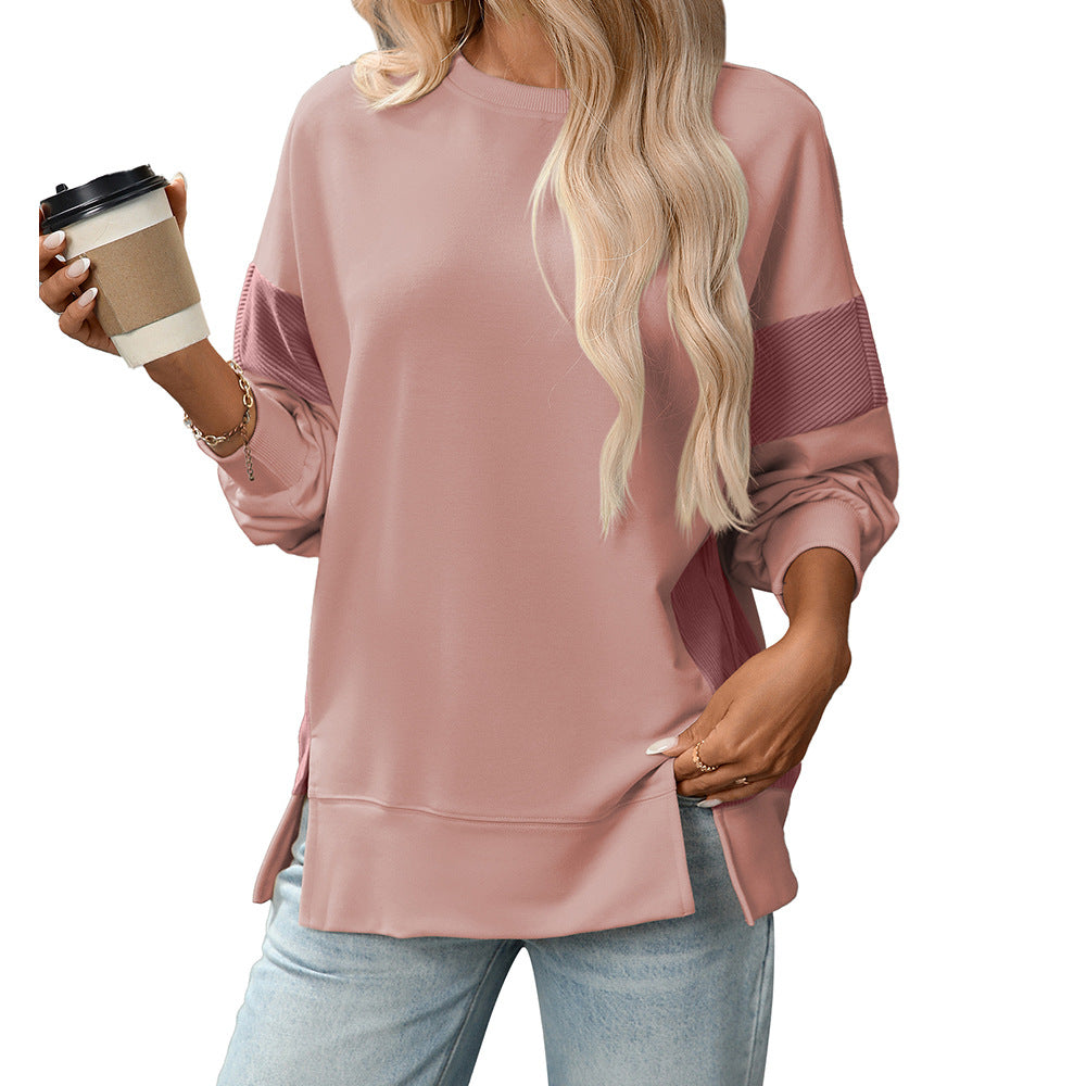 Block Color Crew Sweater Relaxed Mid Weight N5Z310