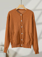 Load image into Gallery viewer, Camel Button Cardigan Long Lightweight N5Z704
