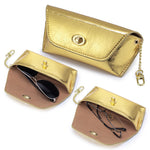 Load image into Gallery viewer, Top Grain Leather Cracked Texture Sunglasses Case Portable N6G095