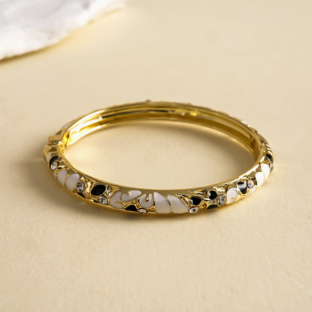Womens Floral Rhinestone Alloy Bracelet N6K128